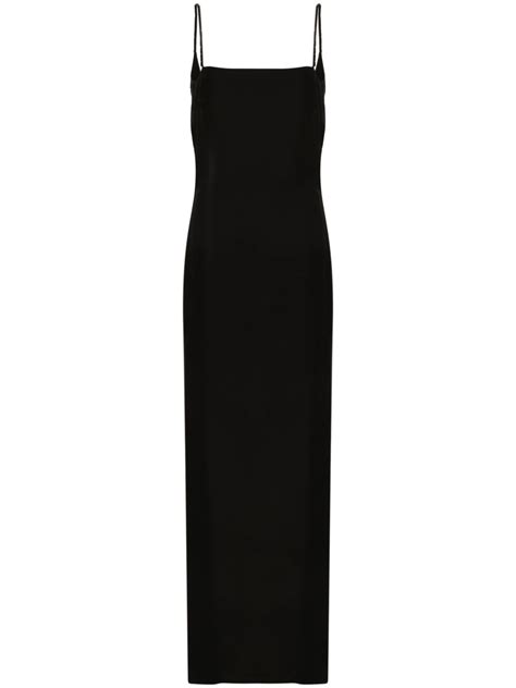 gucci black dress 2015|Gucci sleeveless maxi dress.